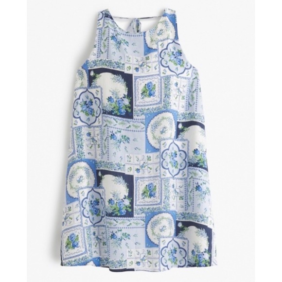 Abercrombie & Fitch Dresses & Skirts - Abercrombie & Fitch Floral Patchwork Mini Dress XSP Resort Boho Whimsical 70s